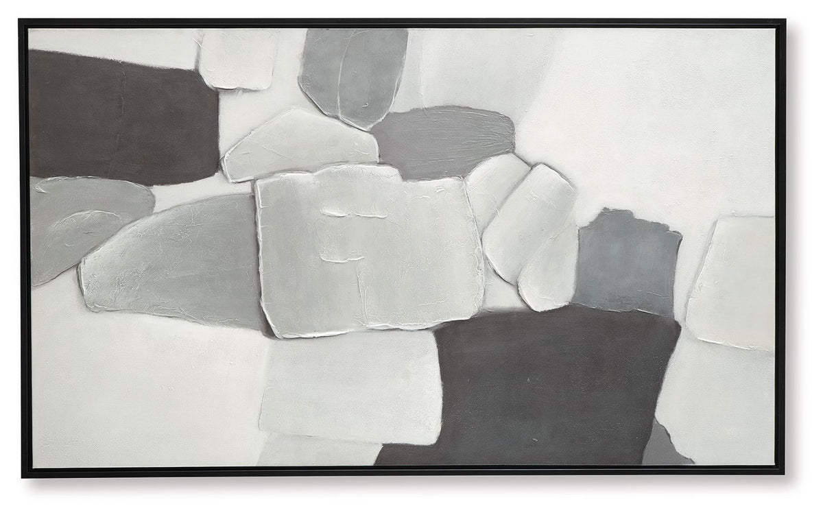 Adilson - Wall Art - White / Gray / Black - R&R Furniture Gallery (Fountain Valley, CA)