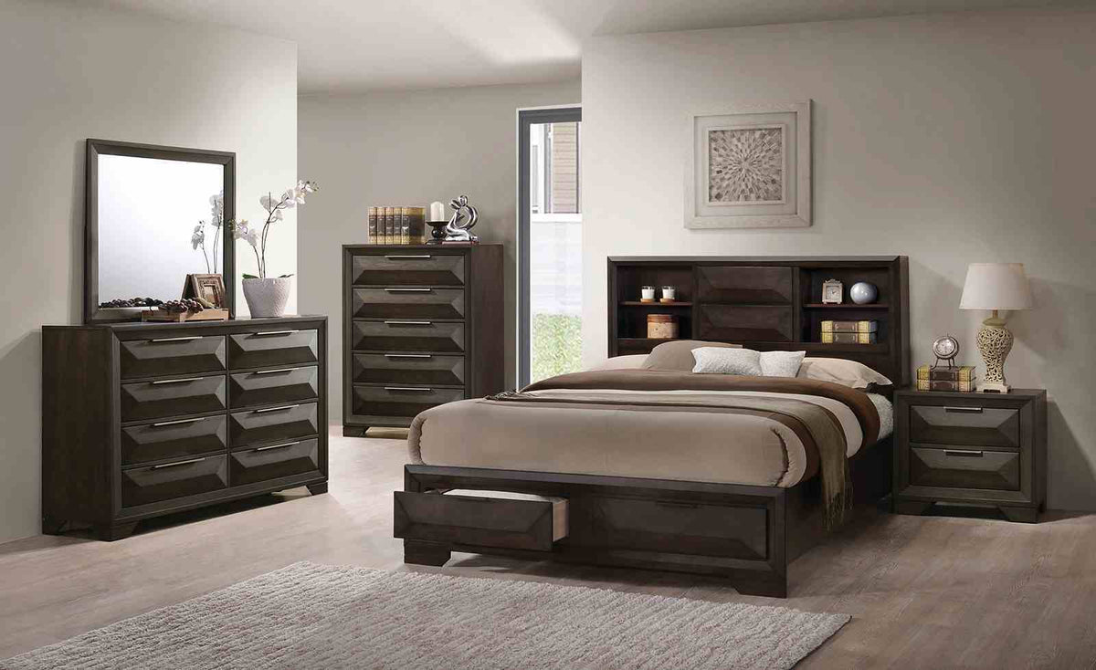Caistor - Queen Bed, Espresso