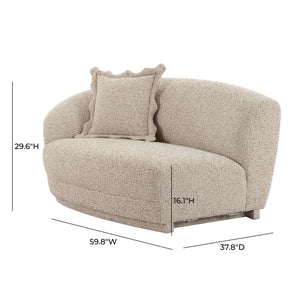 Marion - Textured Boucle Loveseat - R&R Furniture Gallery (Fountain Valley, CA)