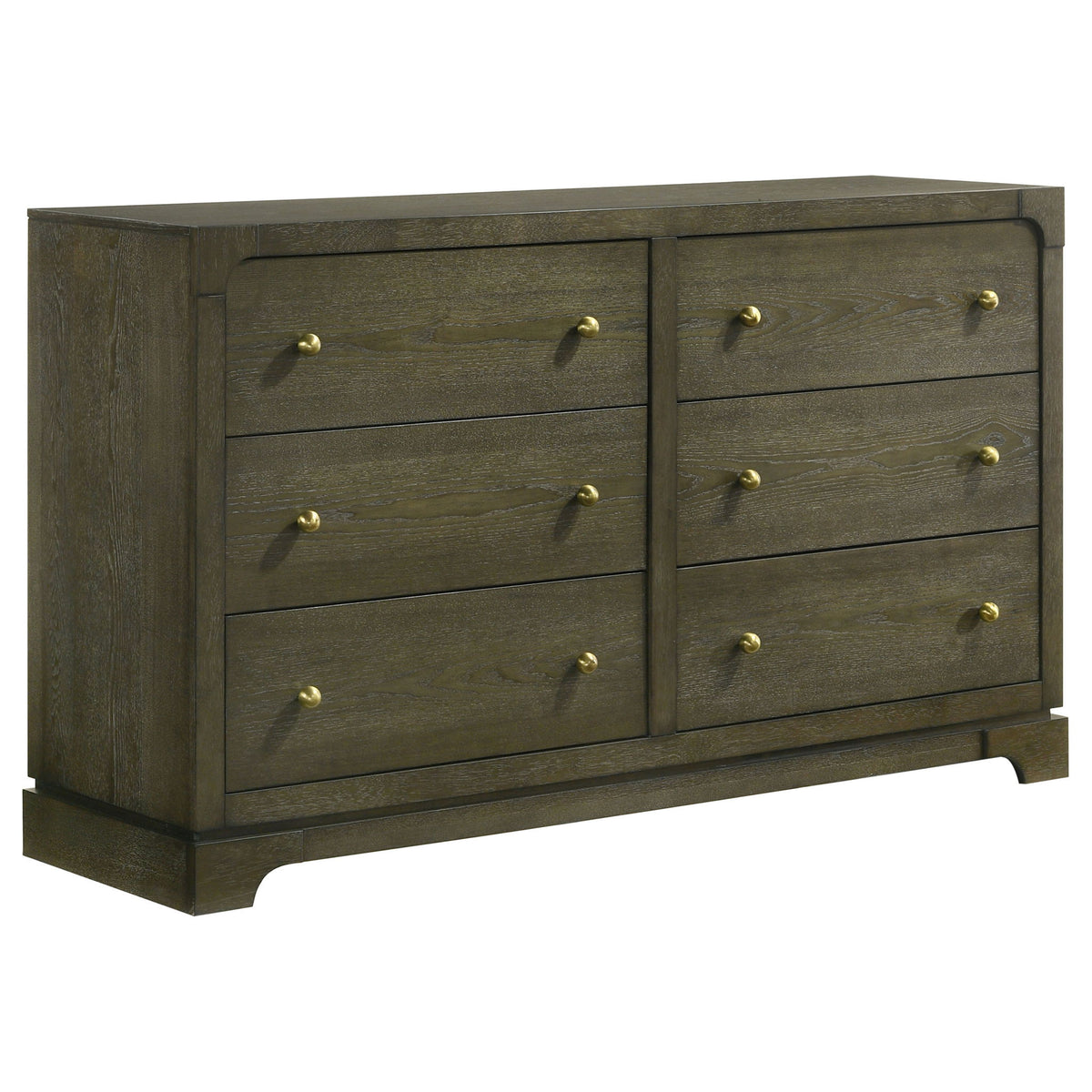 Sundance - 6 Drawer Dresser Cabinet - Dark Brown