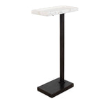 Accent Table - Bronze / White