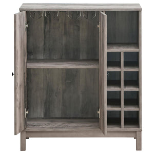 Wine Cabinet With 2 Doors - Gray