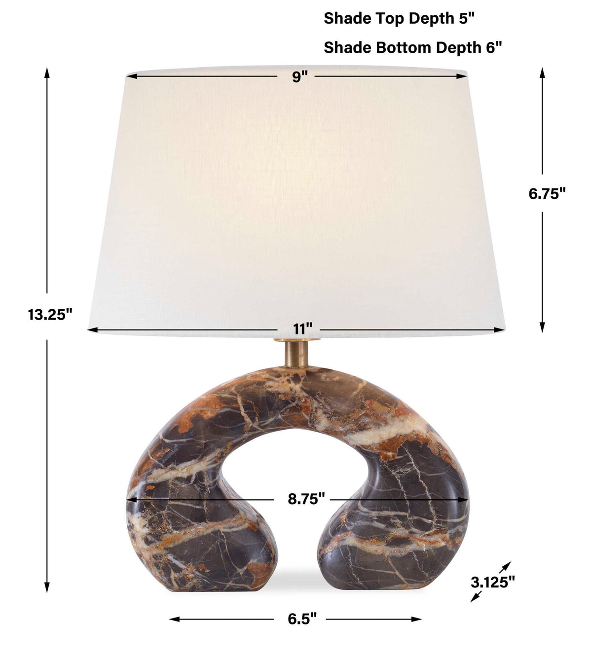 Tunnel Vision - Mini Lamp - Black / Bronze / Brown