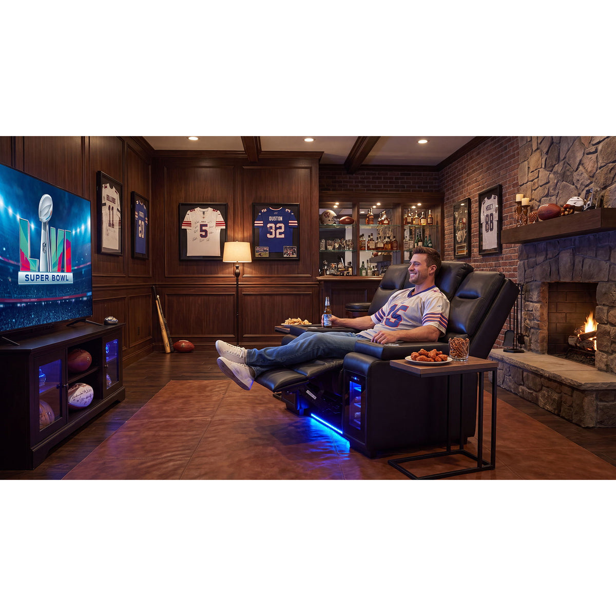 Sinai - Power Recliner With Dual Adjustment - Black