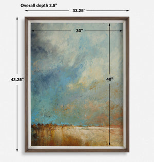Vista Grande - Framed Desertscape Print - Dark Brown