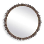 Tiger Sea Urchin - Round Mirror - Brown / Green