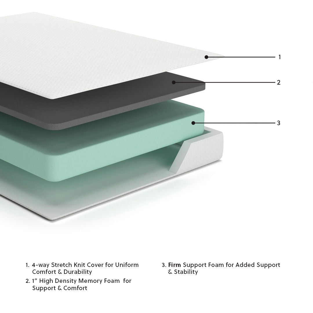 Chime 8 Inch Memory Foam - Medium Memory Foam Mattress - R&R Furniture Gallery (Fountain Valley, CA)