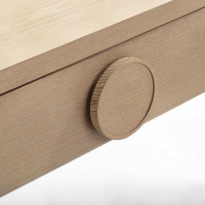 Moonrise - 2 Drawer Vanity Desk - Natural Ash - R&R Furniture Gallery (Fountain Valley, CA)