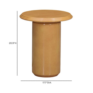 Tate - Concrete Side Table - Turmeric