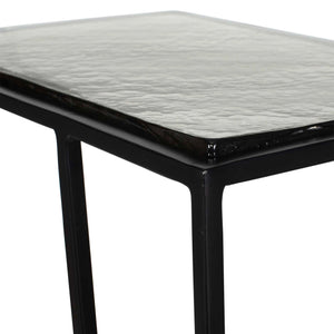 Mateo - Glass Top Accent Table - Black