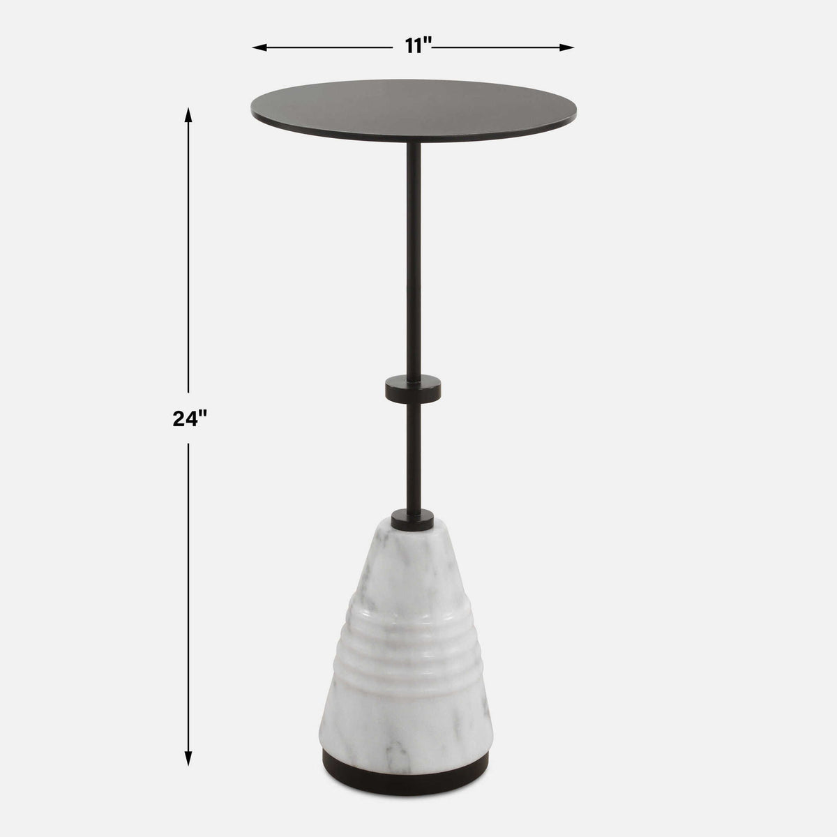 Kincaid - Metal Drink Table - White