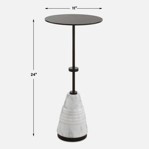 Kincaid - Metal Drink Table - White