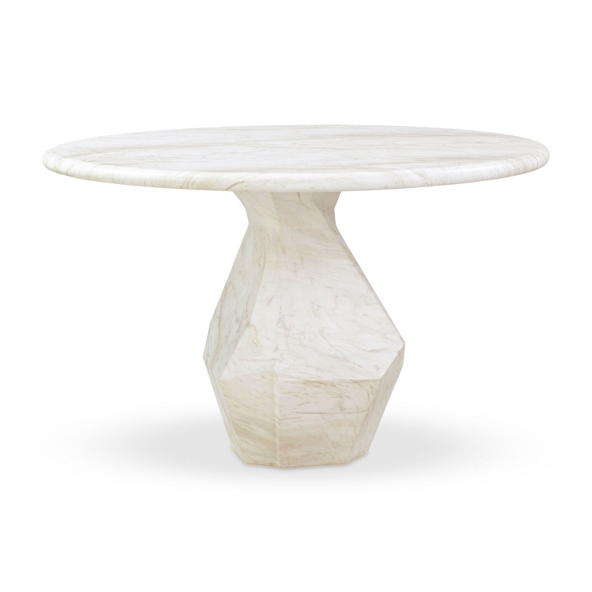 Esme - 48" Indoor / Outdoor Round Dining Table - White - R&R Furniture Gallery (Fountain Valley, CA)