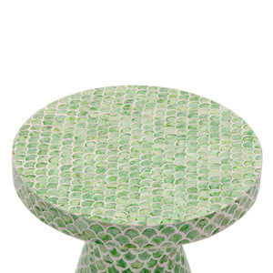 Halio - Checkered Shell Side Table - R&R Furniture Gallery (Fountain Valley, CA)
