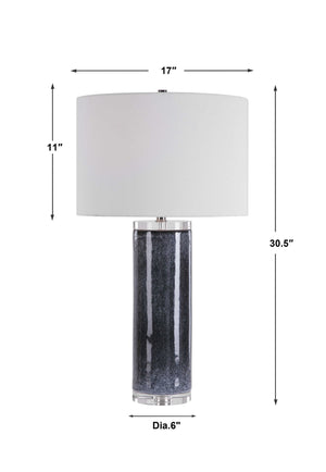 Midnight - Landscape Table Lamp - Black / Gray