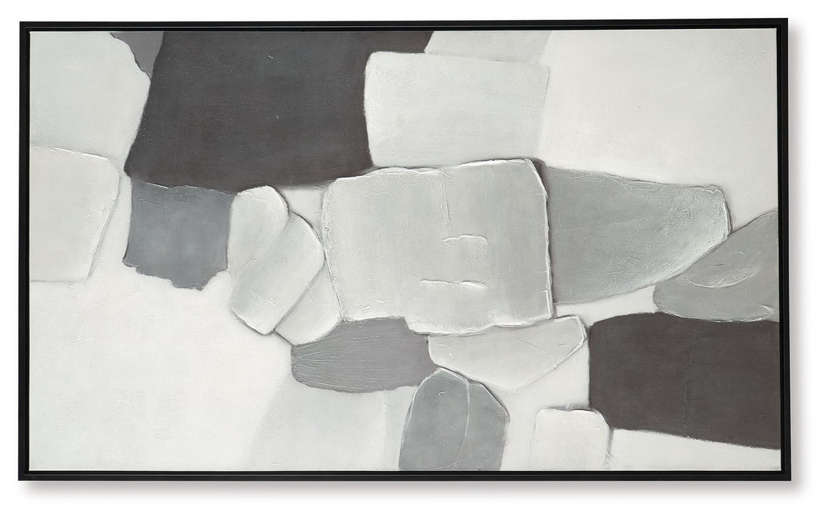 Adilson - Wall Art - White / Gray / Black - R&R Furniture Gallery (Fountain Valley, CA)