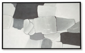 Adilson - Wall Art - White / Gray / Black - R&R Furniture Gallery (Fountain Valley, CA)