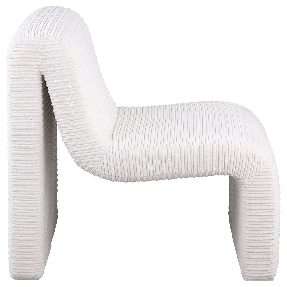 Winne - Curved Armless Accent Chair