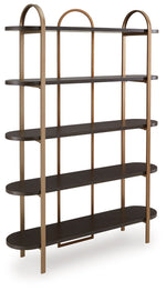 Brentmour - Bookcase - Brown / Gold Finish - R&R Furniture Gallery (Fountain Valley, CA)
