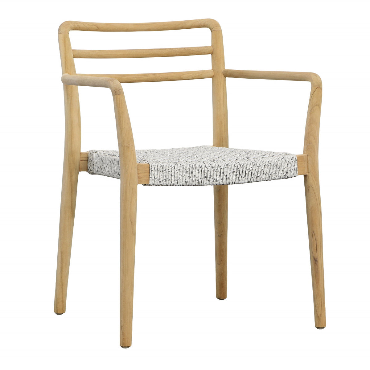 Detta - Outdoor Dining Chair - Natural And White