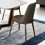 Norelli - Side Chair (2/CTN), Gold/Taupe