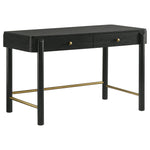Anser - 2 Drawer Vanity Desk Makeup Table Rounded Design - Black