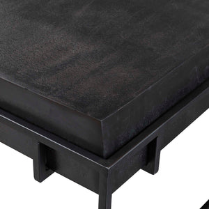 Uttermost Telone modern console table with sleek wood top and metal frame, stylish accent piece for living or entryway.