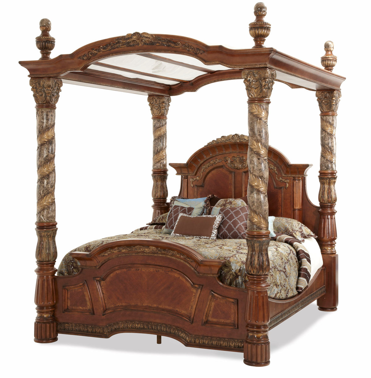 Villa Valencia - Canopy Bed - R&R Furniture Gallery (Fountain Valley, CA)