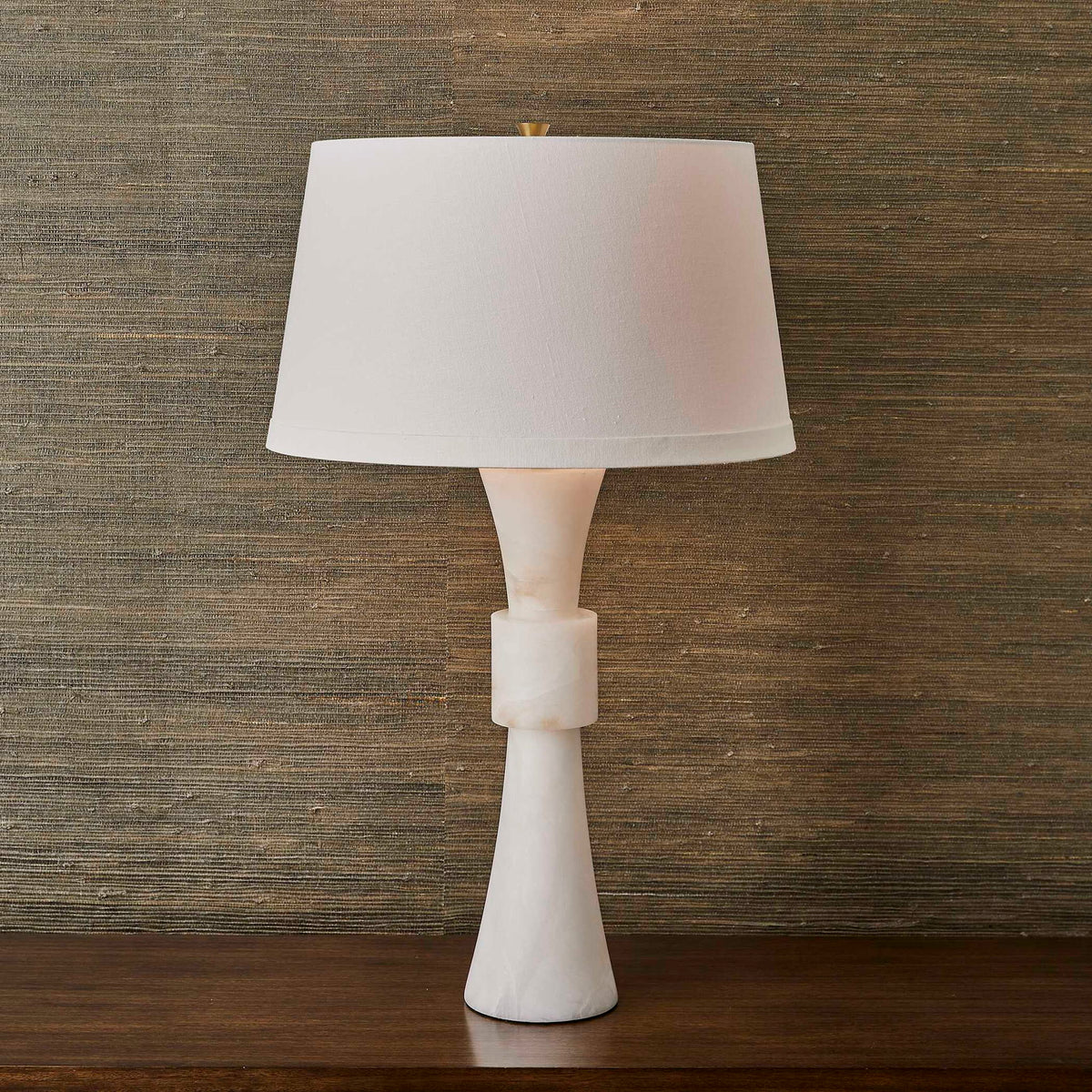 Banded - Table Lamp - Alabaster