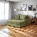 Ferryhill - 2-Arm Chaise, Olive Green