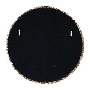 Rossetti - Round Interwoven Wood Mirror - Woodtone