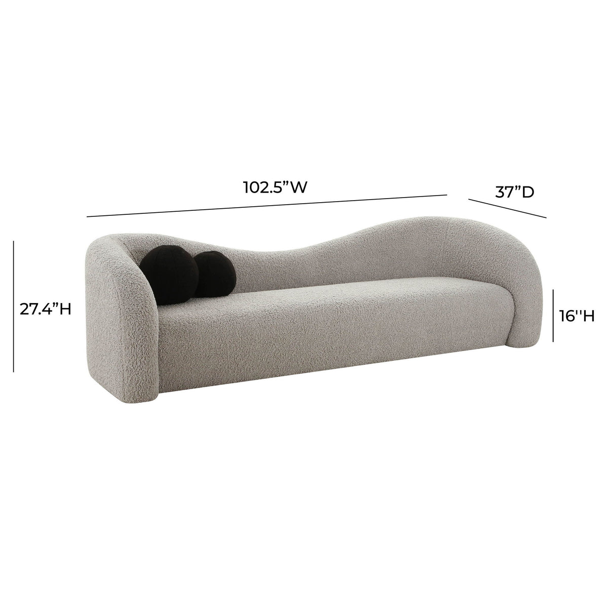 Leonie - Faux Shearling Sofa - R&R Furniture Gallery (Fountain Valley, CA)