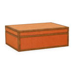 Acre - Cotton Jute Jewelry Box - Orange - R&R Furniture Gallery (Fountain Valley, CA)