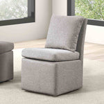 Broager - Dining Chair w/ Caster, Light Gray