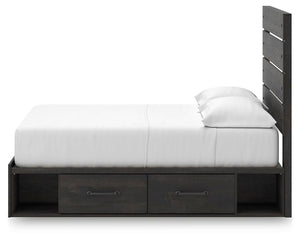 Hollivern - Panel Bed With Storage