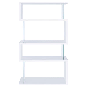 Elias - 4 Shelf Bookshelf With Zigzag Design