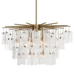 Seeded Shield - 8 Light Chandelier