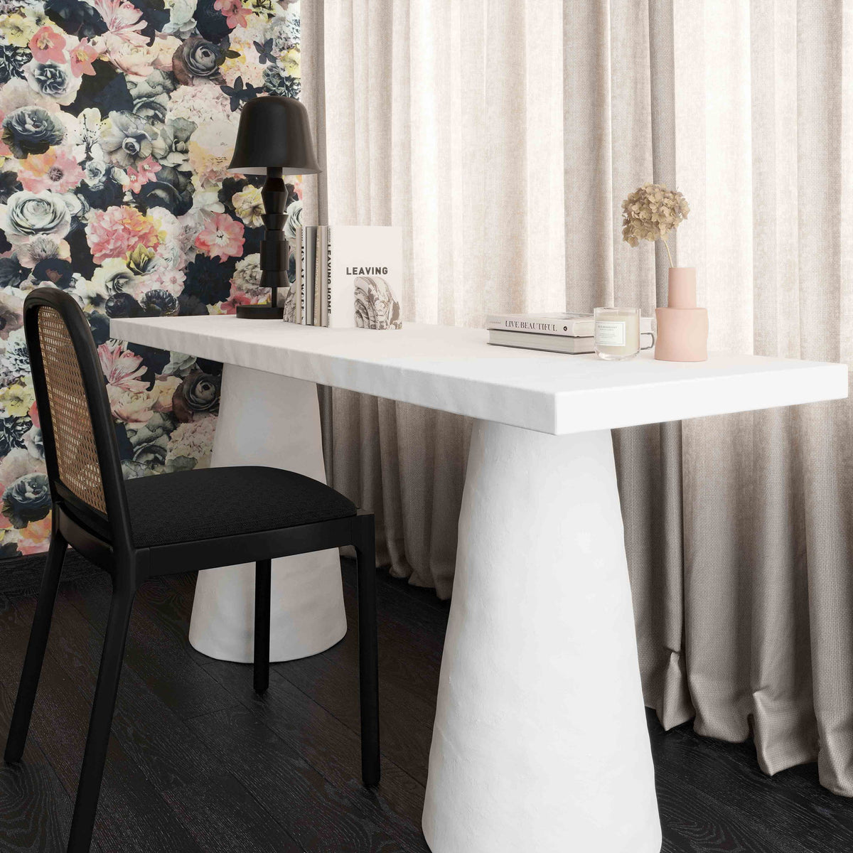 Dayana - Plaster Desk - R&R Furniture Gallery (Fountain Valley, CA)