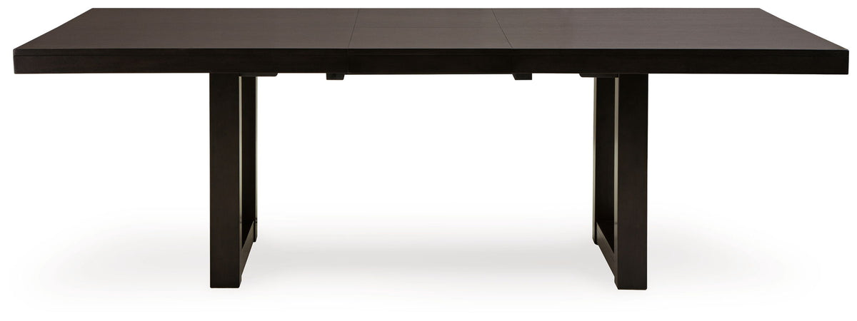 Neymorton - Rectangular Dining Room Butterfly Extension Table - Dark Grayish Brown - R&R Furniture Gallery (Fountain Valley, CA)