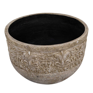 Regalia - Indoor-Outdoor Stone Planter - Brown