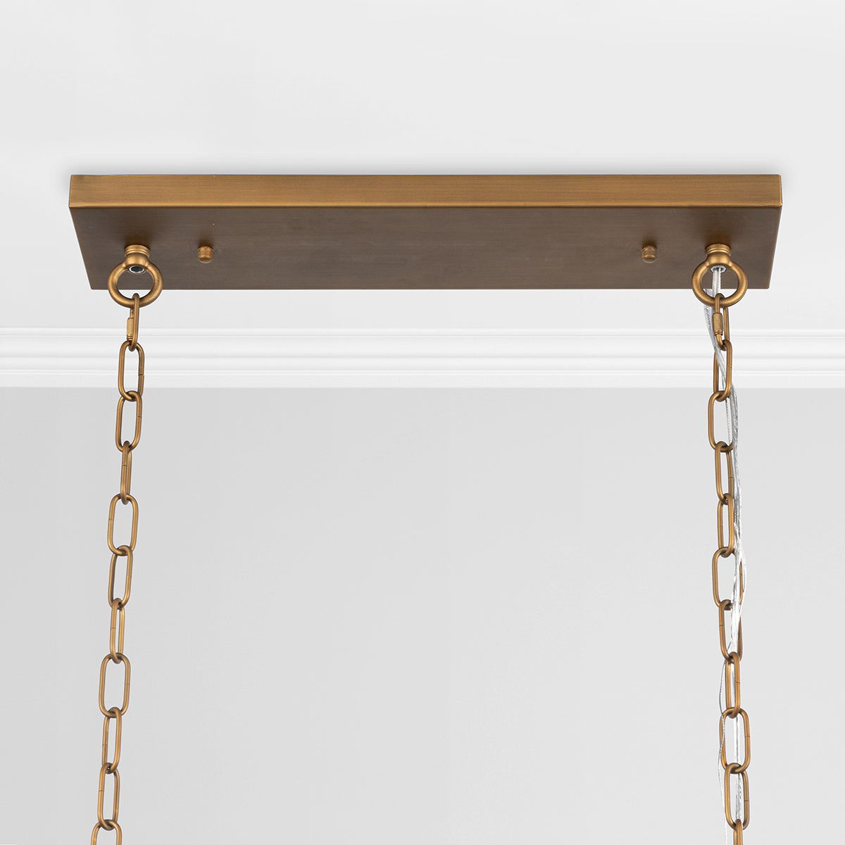 Tressia - Glass Round Chandelier - Brass - R&R Furniture Gallery (Fountain Valley, CA)