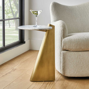 Strum - Marble Accent Table