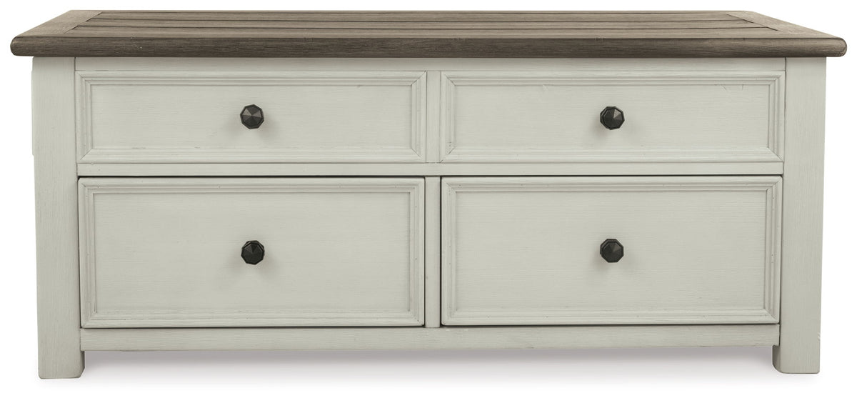 Bolanburg - Lift Top Cocktail Table - White / Brown / Beige - R&R Furniture Gallery (Fountain Valley, CA)