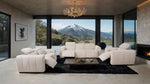 Thaddea - Power Sofa, White