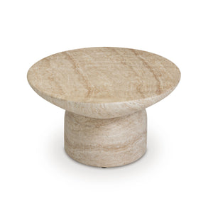 Sonia - Indoor / Outdoor Concrete Coffee Table - Faux Travertine - R&R Furniture Gallery (Fountain Valley, CA)