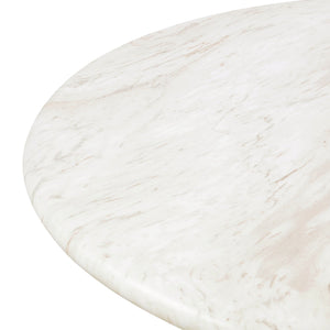 Esme - 48" Indoor / Outdoor Round Dining Table - White - R&R Furniture Gallery (Fountain Valley, CA)
