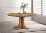 Hartville 60-inch Round Dining Table Natural Light Brown