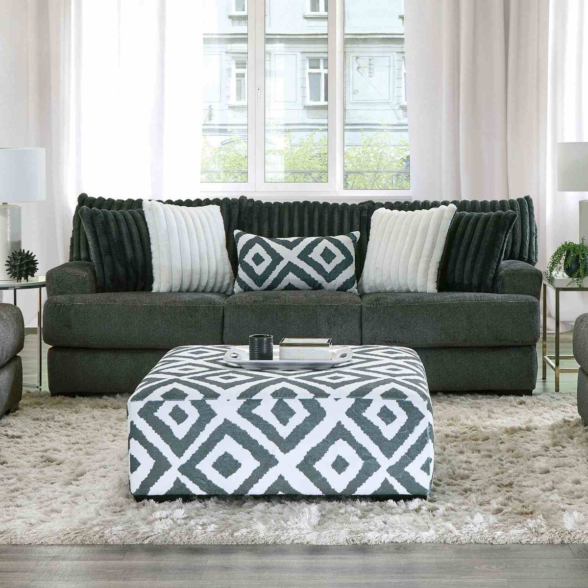 Loughlin - Sofa, Gun Metal
