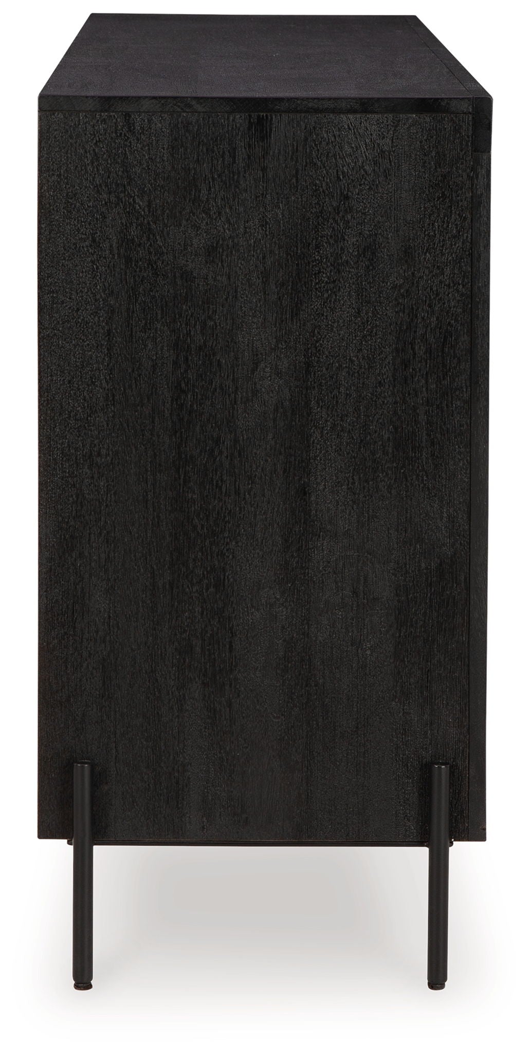 Vallisburg - Accent Cabinet - Black / Natural - R&R Furniture Gallery (Fountain Valley, CA)
