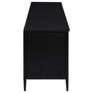 Kenneth - 4 Door TV Stand - Black